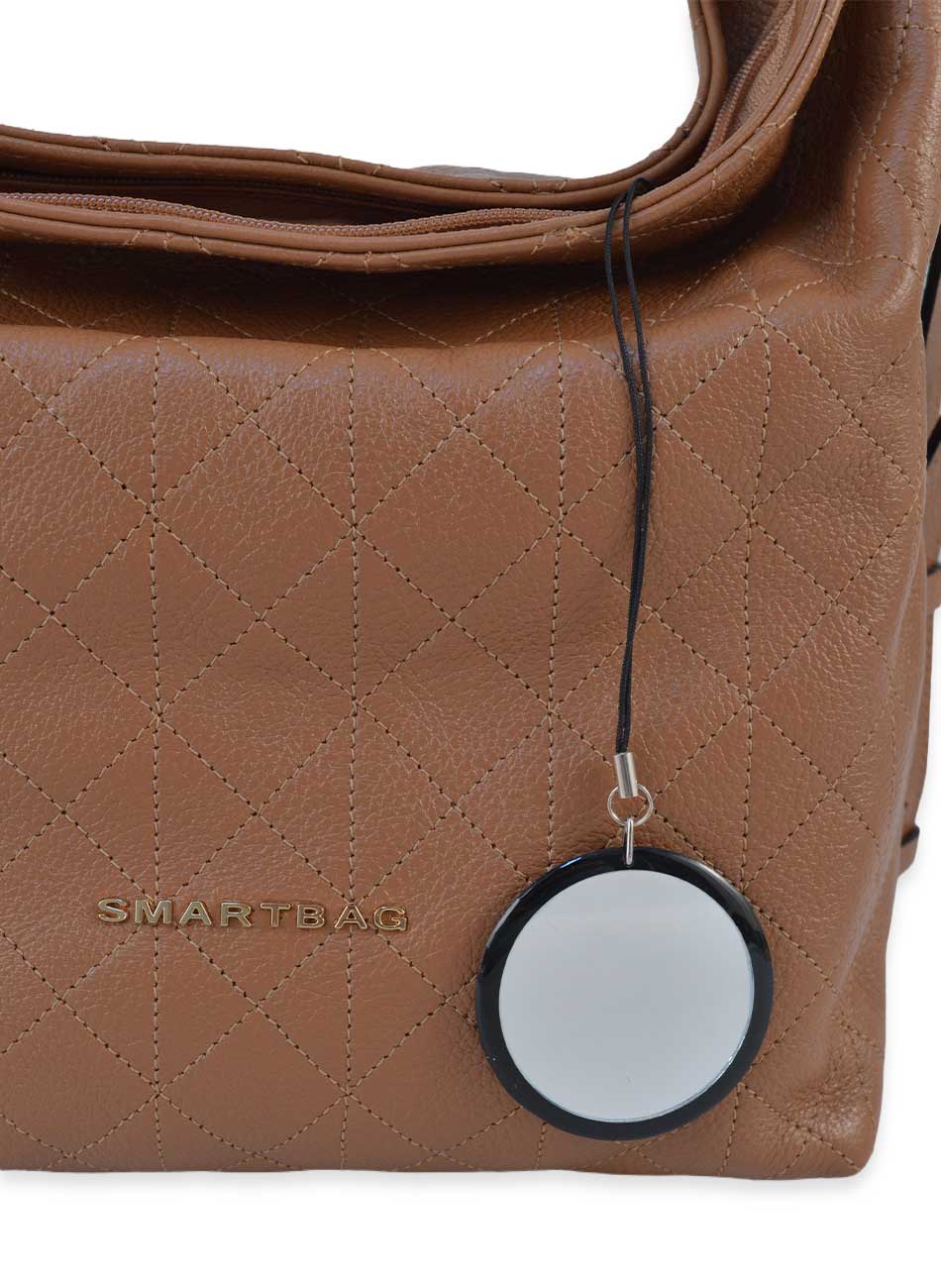 Bolsa Couro Floater Matelass� Caramelo Smartbag - Foto 11