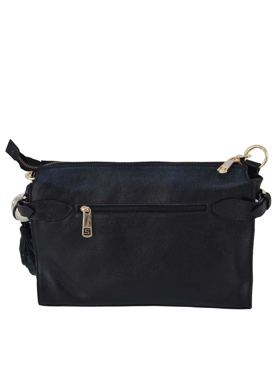 Bolsa Floater Preto Couro  - Foto 3