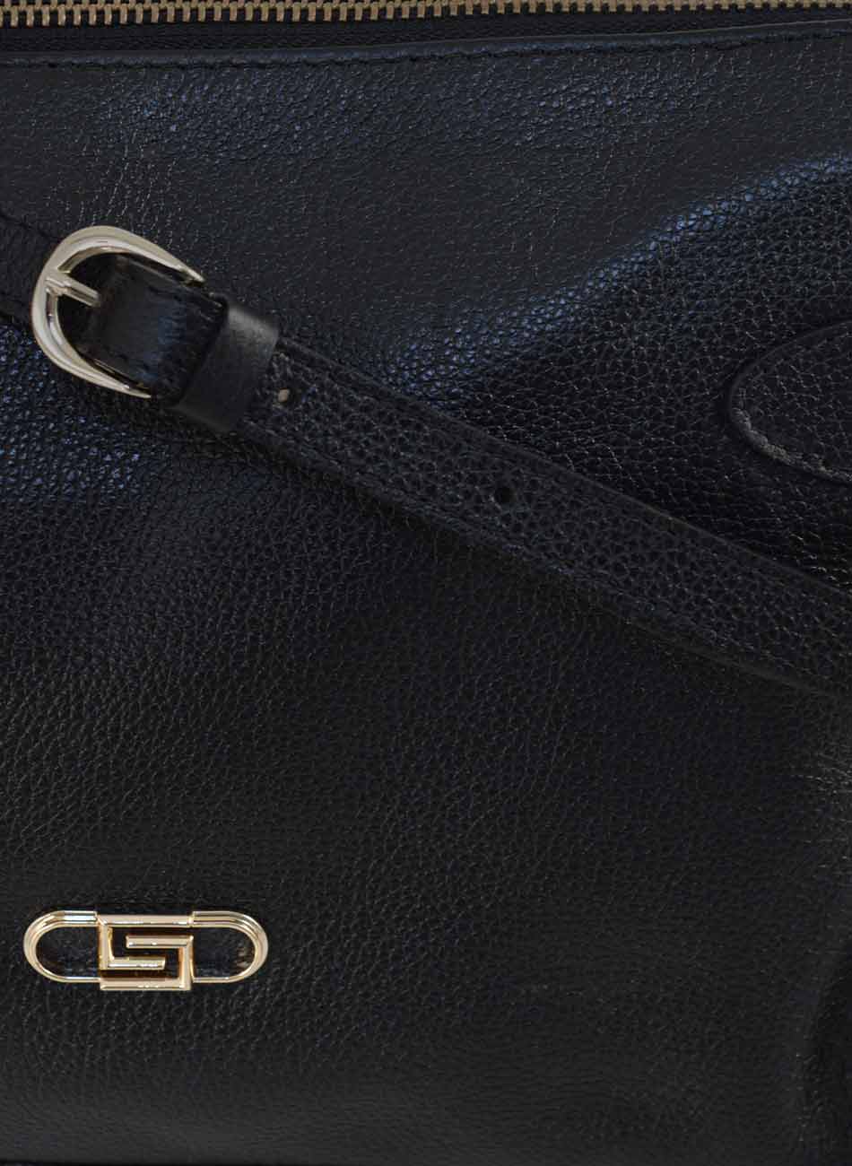 Bolsa Floater Preto Couro  - Foto 4