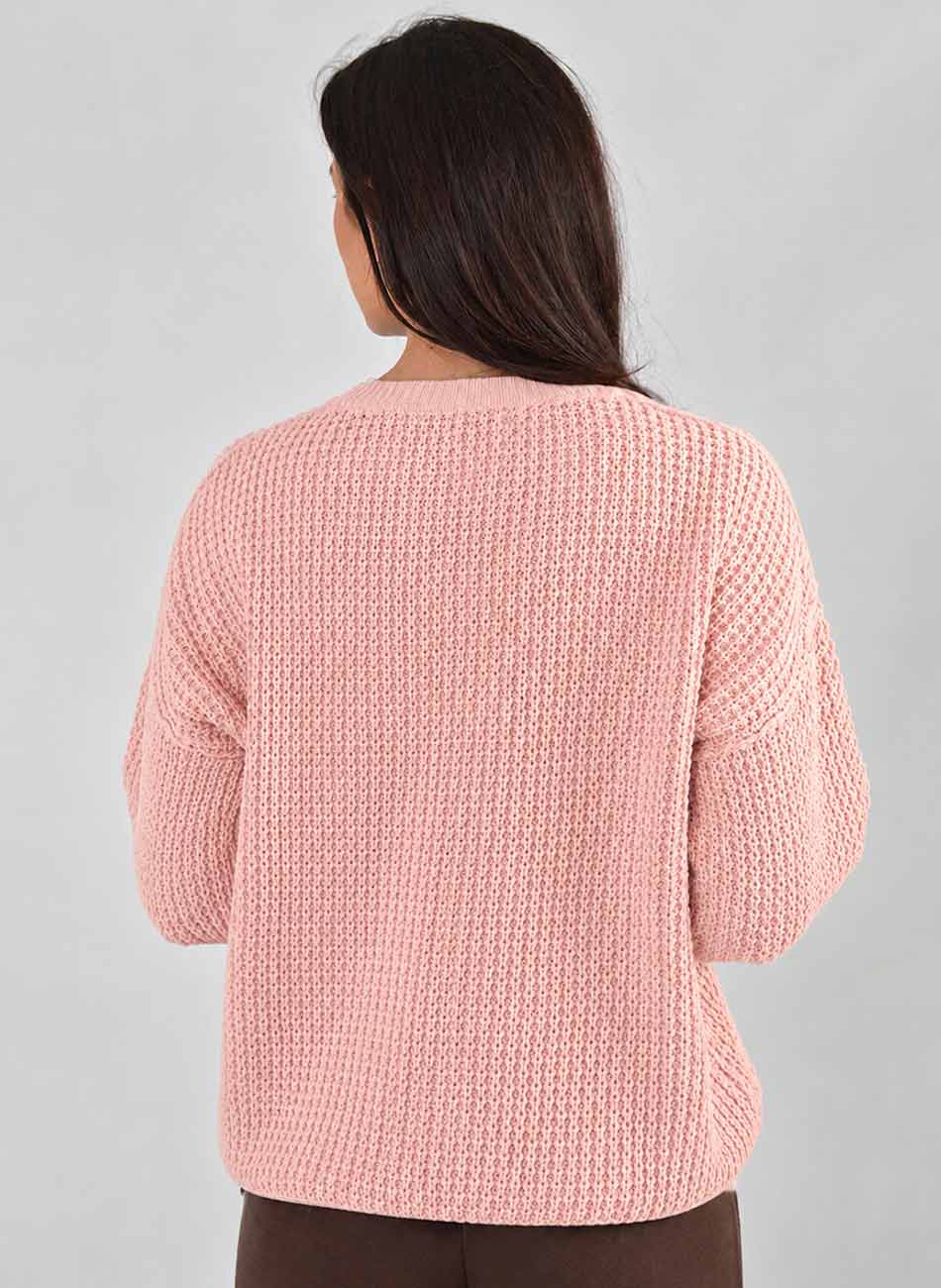 Blusa Tricot Algod�o Biamar Rose - Foto 2