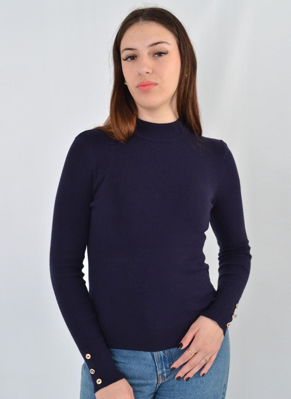 Blusa B�sica Promo Alpelo Marinho Blue Night Gola - Foto 1