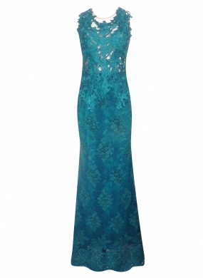 Vestidos de festa longo com deals renda guipir
