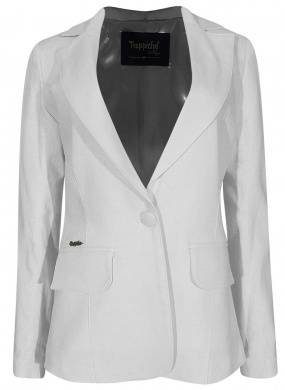 Blazer em Linho Trappiche Cor Off White
