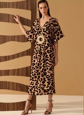Vestido Midi Onça Cholet