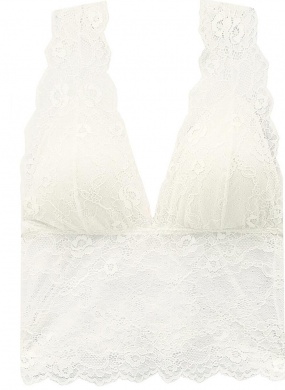 Top Renda Lez a Lez Off White - Foto 1