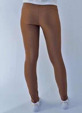 Legging Couro Fake Gatos e Atos Caramelo - Foto 3