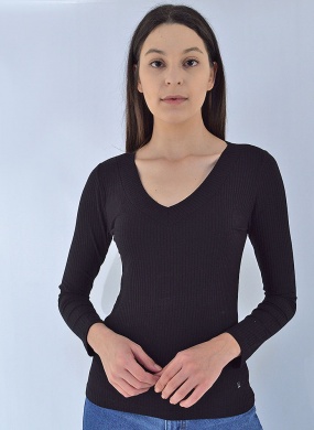 Blusa Canelada Gatos e Atos Preta - Foto 2
