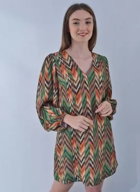 Vestido Curto Esquire Estampado - Foto 1