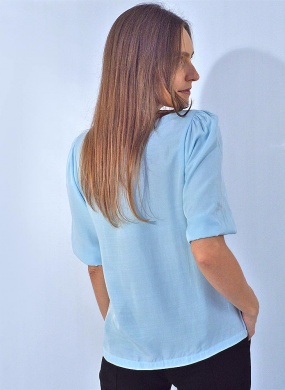 Blusa Viscose Acetinada Gatos e Atos Azul - Foto 2