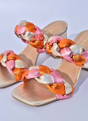 Sand�lia Couro Tabita Champagne - Foto 4