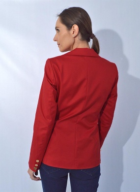 Blazer Alfaiataria Sarja Trappiche Cor Vermelho - Foto 3