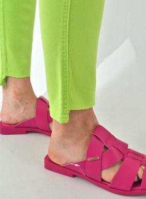 Cal�a Sarja Skinny Flor de Lis Lima - Foto 2