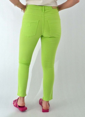 Cal�a Sarja Skinny Flor de Lis Lima - Foto 3