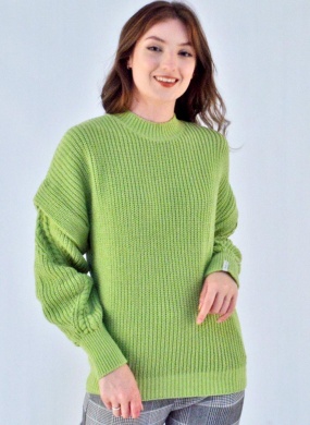 Blusa Biamar Tricot Verde Lim�o - Foto 1