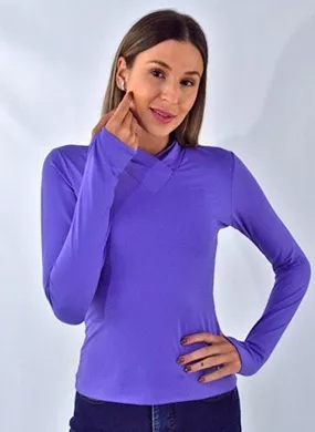 Blusa Souftouch Azul Gatos e Atos  - Foto 1
