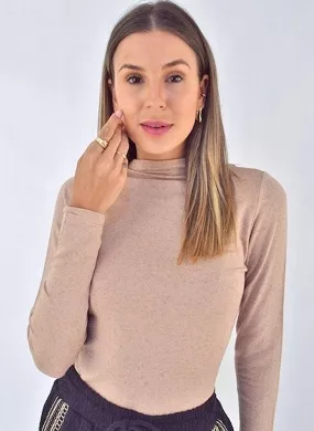 Blusa Gola Alta Declari Rose - Foto 2