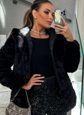 Jaqueta Estofada Revers�vel Alpelo Preto - Foto 6