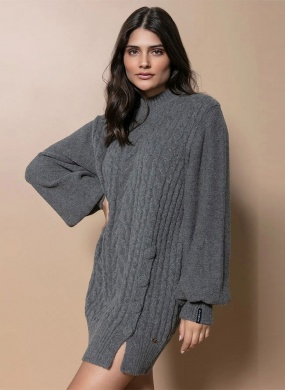 Vestido Biamar Curto Cor Chumbo - Foto 1
