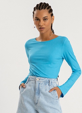 Blusa Manga Longa Cor Anis Lez a Lez  - Foto 2