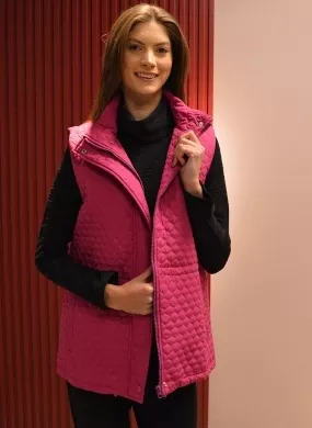 Colete Puffer Metalasse Pink Betelgeuse  - Foto 1