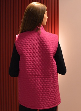 Colete Puffer Metalasse Pink Betelgeuse  - Foto 2
