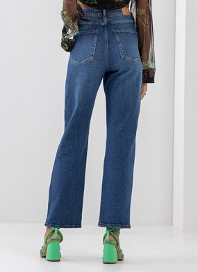 Cal�a Jeans Reta Slim Super Alta Cropped Lez a Lez  - Foto 2