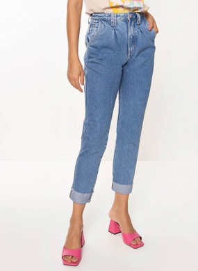 Cal�a Jeans Slouchy Flor de Lis  - Foto 3