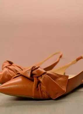 Slingback Couro Cor Whisky Cecconello - Foto 4