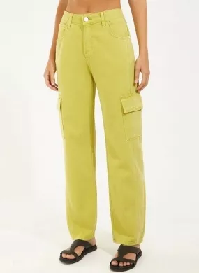 Calça Sarja Cargo Verde LimaCantão - Foto 1