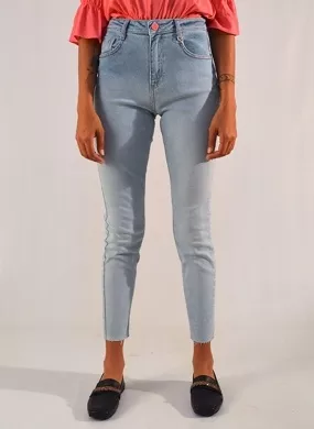 Calça Jeans Turmalina Cigarrete Flor de Lis  - Foto 1