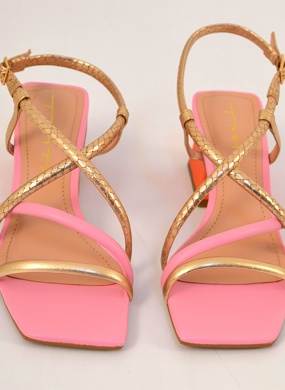 Sand�lia Couro Multicolor  Tabita - Foto 2