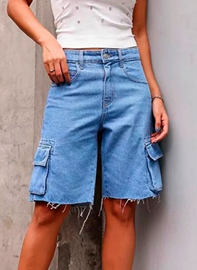 Bermuda Over Size Jeans Be Free - Foto 1