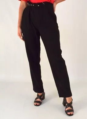 Calça Alfaiataria Viscose Gatos e Atos Cor Preta - Foto 1