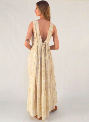 Vestido Midi Sem Manga Estampa Lumiere Cant�o  - Foto 3