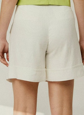 Shorts Alfaiataria Off White Mx Fashion - Foto 2