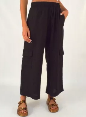 Calça Linho Pantacourt Cor Preta Empório B.  - Foto 1