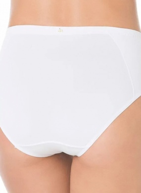 Calcinha Cintura Alta Refor�ada Liz Cor Branca - Foto 2