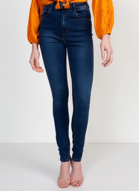 Cal�a Cristal Skinny Jeans Flor de Lis - Foto 1