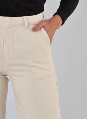 Cal�a Sarja Alfaiataria Cant�o Cor Off White - Foto 2