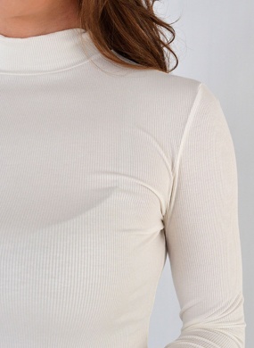 Blusa Viscose Canelada Susan Zheng Cor Branca - Foto 2