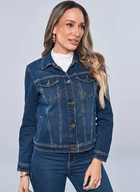 Jaqueta Jeans Manga Longa Scalon  - Foto 2