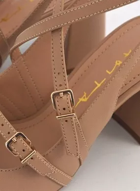 Slingback Couro Creme Tabita - Foto 3