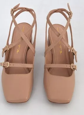 Slingback Couro Creme Tabita - Foto 4