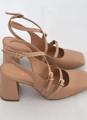 Slingback Couro Creme Tabita - Foto 5