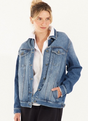 Jaqueta Jeans Classic Cant�o  - Foto 1