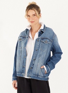 Jaqueta Jeans Classic Cant�o  - Foto 2