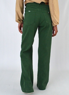 Cal�a Cotel� Wide Leg Com Cintura Super Alta Verde Lez a Lez  - Foto 4