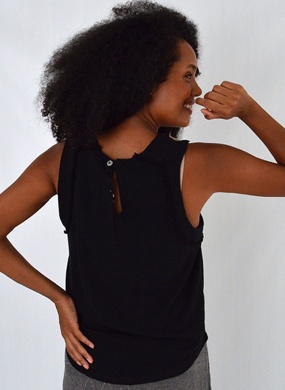 Regata Haes Viscolinho Preto - Foto 4