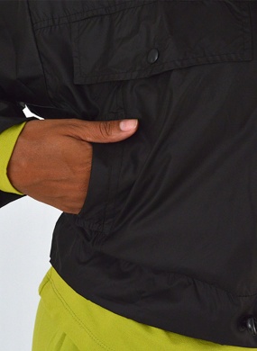Jaqueta Cropped Corta Vento Declari Cor Preta - Foto 4