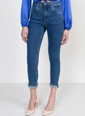 Calça Jeans Cropped Rubi Flor de Lis - Foto 1